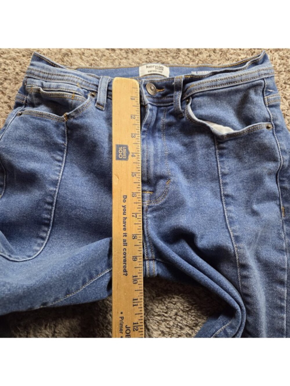 Kensie Jeans Womens 2 The Savannah High Rise Flare Denim - Picture 4 of 8